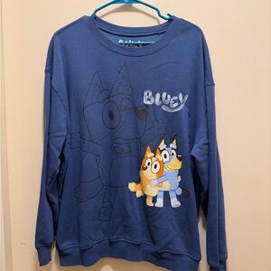 Kids' Navy Blue Graphic Sweatshirt - Blue